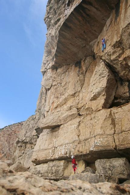 Climbing at Sector Faders, Ibiza