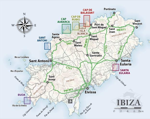 Ibiza Climbing Areas